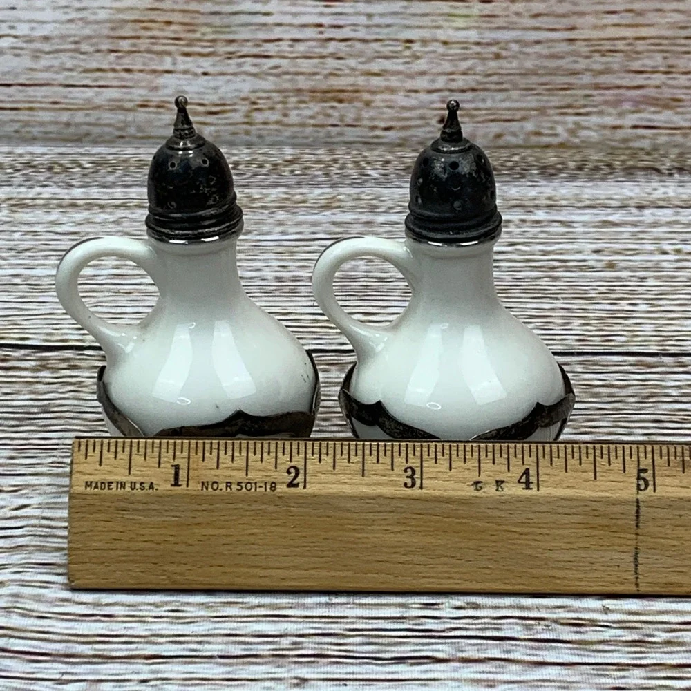 Vintage Lenox Sterling‎ Weighted Salt and Pepper Shakers Made in USA